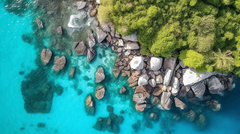 蓝色海岸航拍风景图,高清,摄影图,摄影图片,图片大全,摄影图免费下载